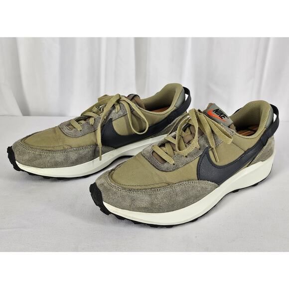 NIKE WAFFLE DEBUT SE MEN'S SHOES NEUTRAL OLIVE/DARK STUCCO SIZE 11 - Picture 2 of 12